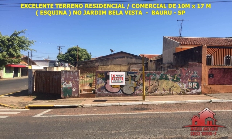 Excelente Terreno Residencial/Comercial a Venda no Jardim Bela Vista – Bauru, SP