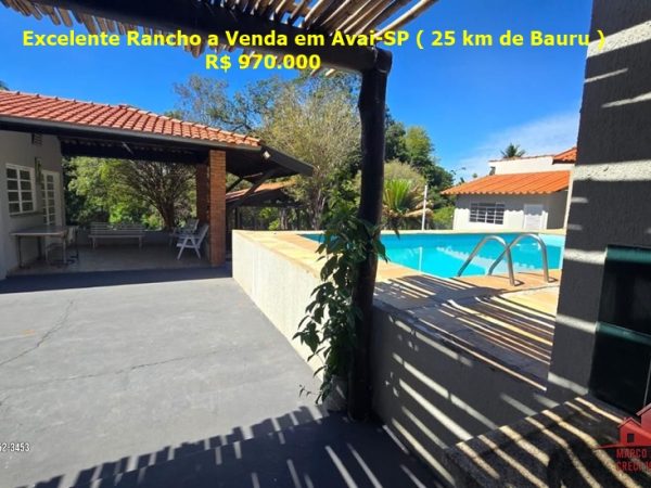 Excelente Rancho a Venda em Avai-SP ( 25 km de Bauru )