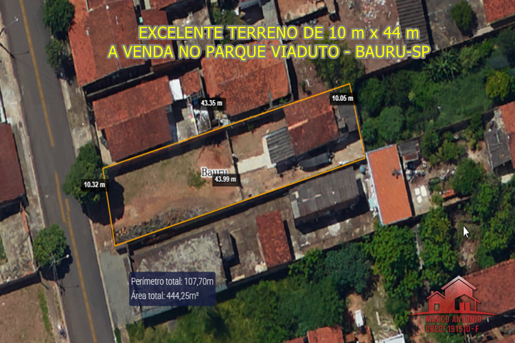 Excelente Terreno a Venda no Parque Viaduto- Bauru-SP