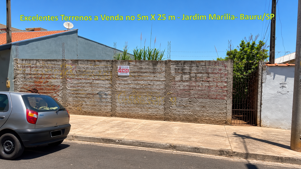 Excelentes Terrenos ( 2 ) a Venda Jardim Marilia – Bauru/SP