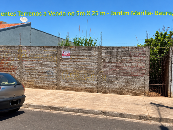 Excelentes Terrenos ( 2 ) a Venda Jardim Marilia – Bauru/SP